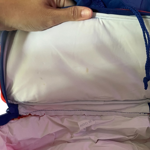 Vintage Igloo lunch bag convertible backpack crossbody insulated red blue - Picture 9 of 16